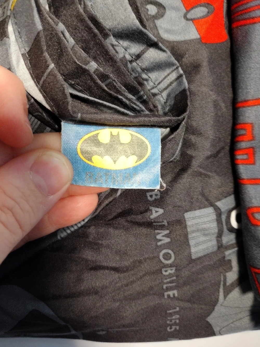 Batman Themed Flat Sheet and Pillow Case Set